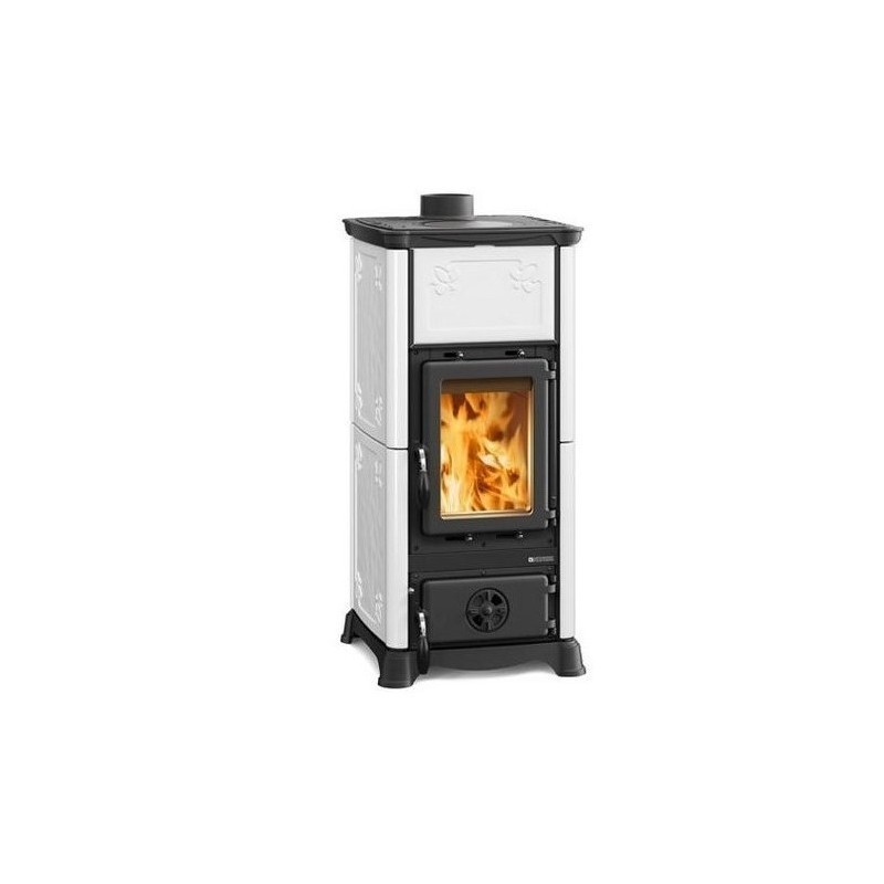 Wood stove Nordica Extraflame Emiliana 6.5kW burgundy