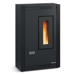 Narrow ventilated pellet stove La Nordica Extraflame Luisella 5kW Black