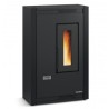 Narrow ventilated pellet stove La Nordica Extraflame Luisella 5kW Black