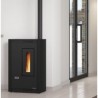 Narrow ventilated pellet stove La Nordica Extraflame Luisella 5kW Black