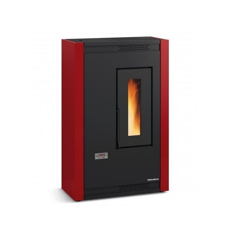 Pellet stove La Nordica Extraflame Luisella 5kW narrow ventilated Bordeaux