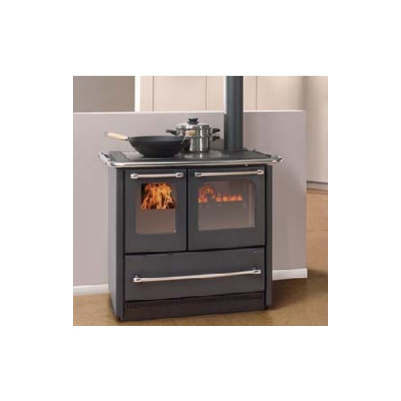 Fogão a lenha Nordica Extraflame Sovrana Easy 2.0 9kW preto