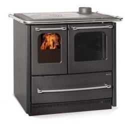 Fogão a lenha Nordica Extraflame Sovrana Easy 2.0 9kW preto