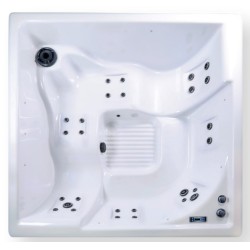 Square NetSpa Wave Spa acrilico 5 posti spa