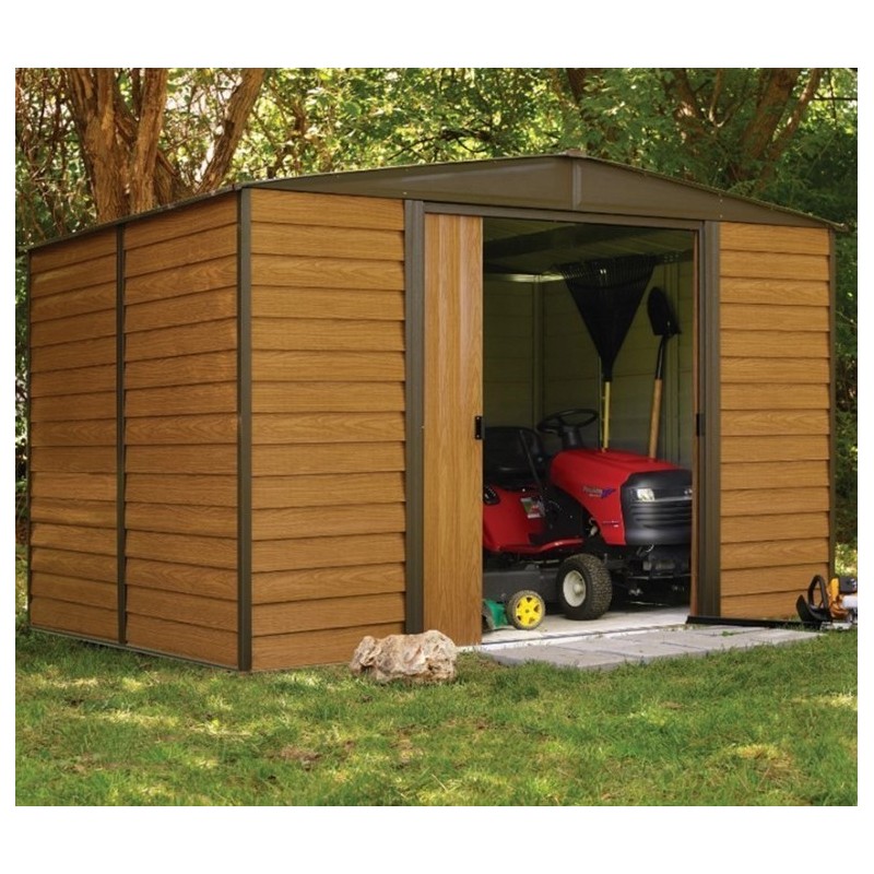 Metal Garden Shed Habrita 313x242xh198 imitation wood