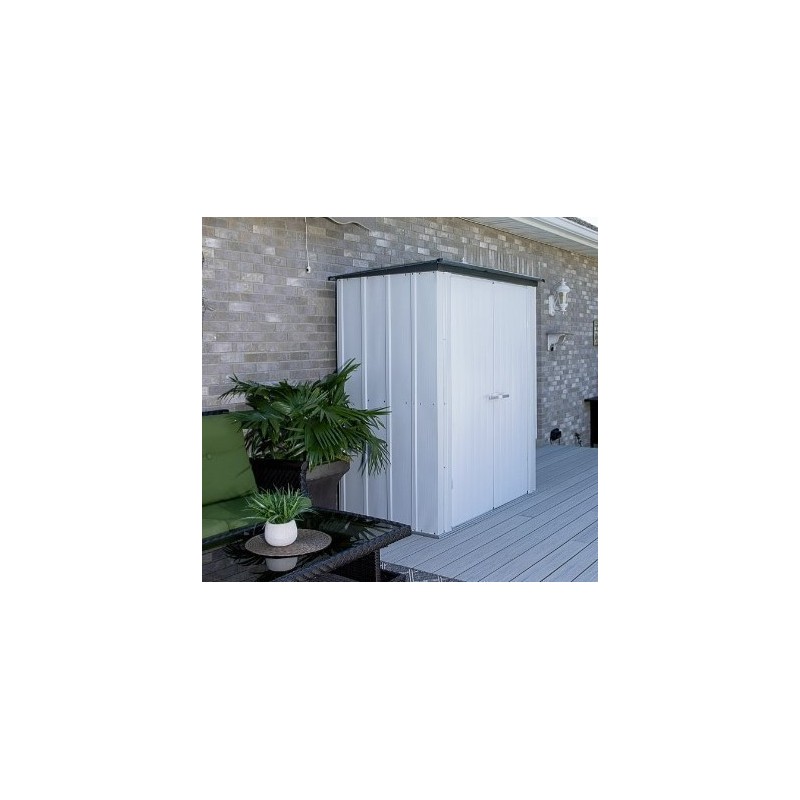 Abri de Jardin en Métal Habrita 171x99xh188 Toit simple pente