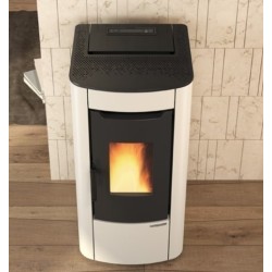 Ventilated pellet stove La Nordica Extraflame Sabry Prestige Line 7kW Ivory
