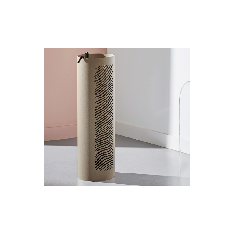 Nubia Steel Sandstone Servant con accessori neri Nineteen Design