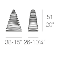 Sapin Chrismy Vondom Luminoso Multicolor Led RGB H50