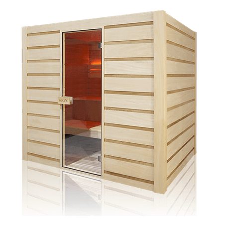 Sauna a 6 posti Holl's Eccolo Pacchetto completo stufa da 4,5kW e pietre incluse