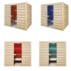 Sauna a 6 posti Holl's Eccolo Pacchetto completo stufa da 4,5kW e pietre incluse