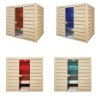Sauna a 6 posti Holl's Eccolo Pacchetto completo stufa da 4,5kW e pietre incluse