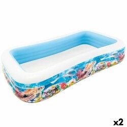 Piscina Gonfiabile per Bambini Intex Tropicale 1020 L 305 x 56 x 183 cm (2 Unità)