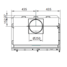 Ferlux Pratic 80 Einbau-Stahlofengrill mit Glastüren