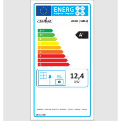 Ferlux Afar Cast Iron Wood-Burning Stove on Floor 15.9 kW