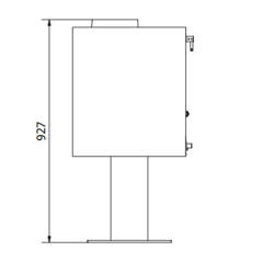 Poêle à Bois Ferlux Afar en Fonte pied central 15.9 kW