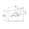 Ferlux Fuji 70 turbocharged wood burning insert 8.2 kW
