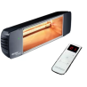 Heliosa HD 77 Radiant Heater 2000W Radio Remote Control Black