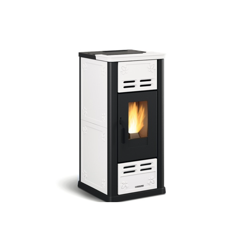 Extraflame Serafina Lux Evo 8kW Ventilated Pellet Stove White