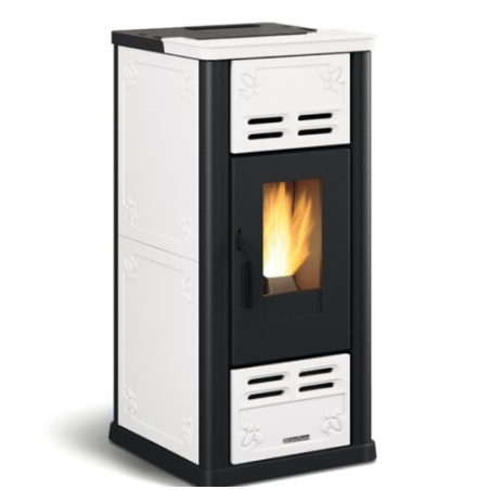 Extraflame Serafina Lux Evo 8kW Ventilated Pellet Stove White