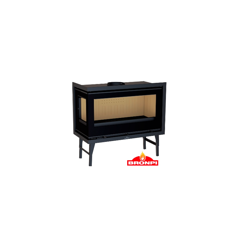 Bronpi Cairo 110-D 2-pane wood insert left side Vision 15kW