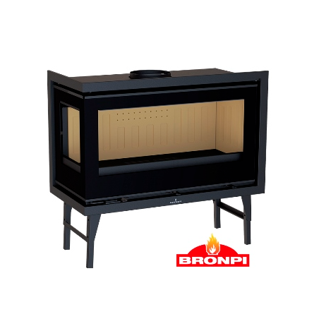 Bronpi Cairo 110-D 2-pane wood insert left side Vision 15kW