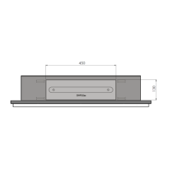 SIMPLEfire Frame 900 Bioethanol Fireplace Black with 1 Window