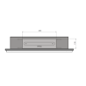 SIMPLEfire Frame 900 Bioethanol Fireplace Black with 1 Window