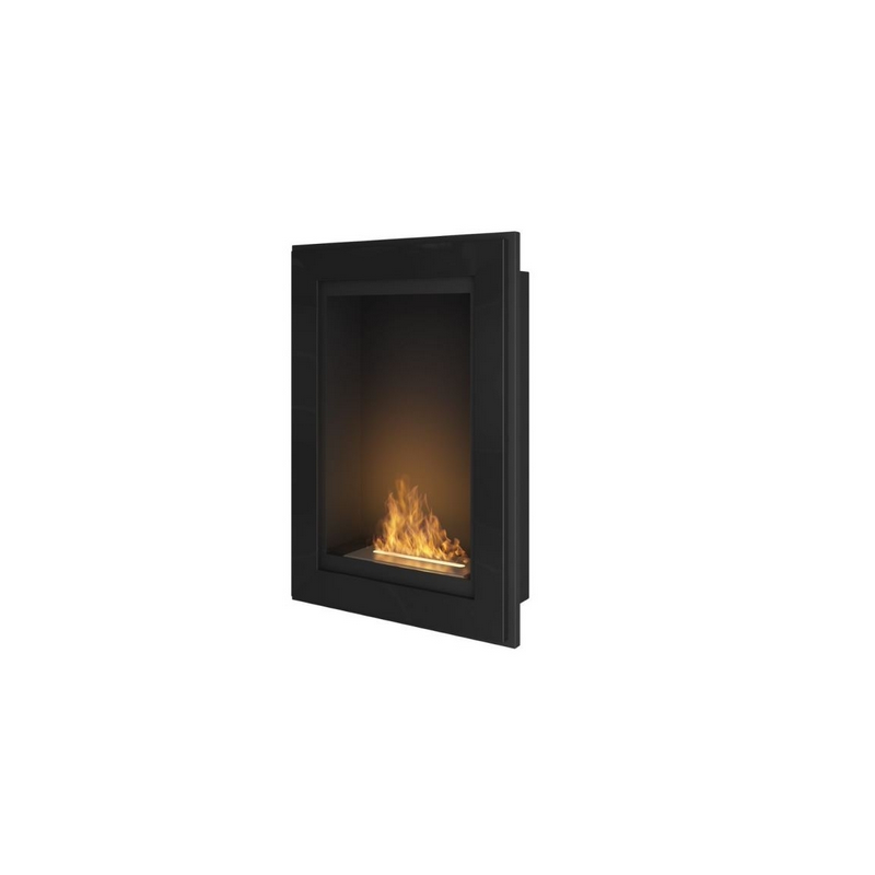 SIMPLEfire Frame 550 Black Bioethanol Fireplace with 1 Window