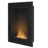 SIMPLEfire Frame 550 Black Bioethanol Fireplace with 1 Window