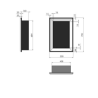 SIMPLEfire Frame 550 Black Bioethanol Fireplace with 1 Window
