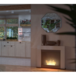 Cheminée au bioéthanol SIMPLEfire Portal2 blanc avec 1 vitre