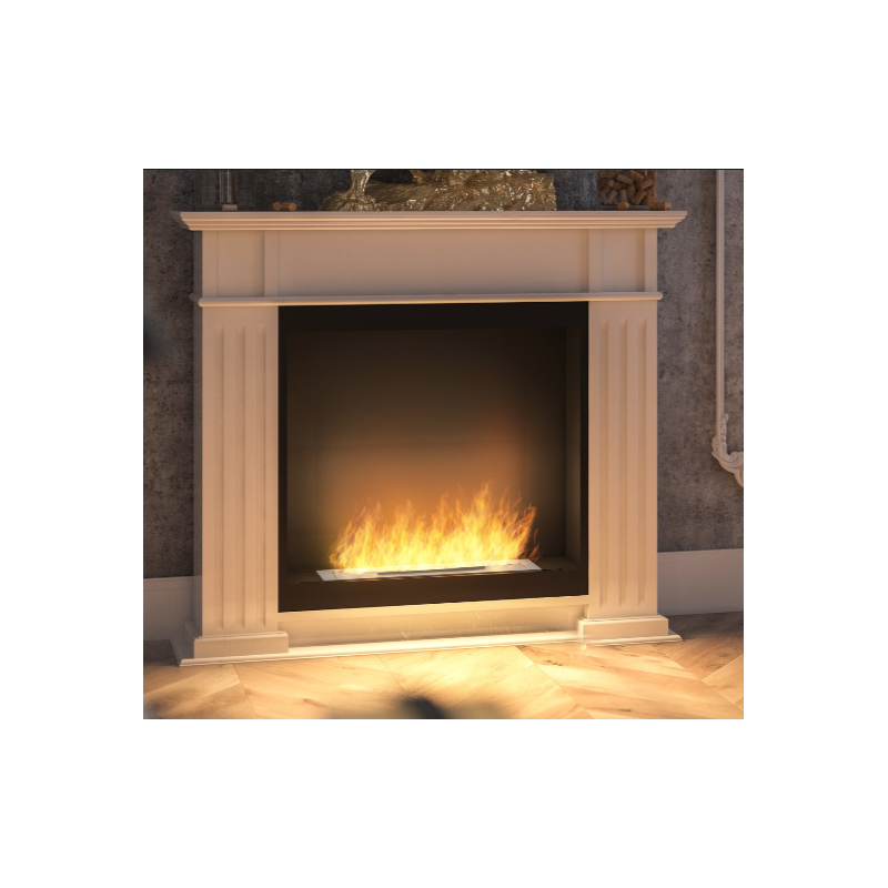 Infire Inportal1 Bioethanol Fireplace White with 1 Window