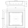 Square Corten 1000 Infire Steel Fire Bowl