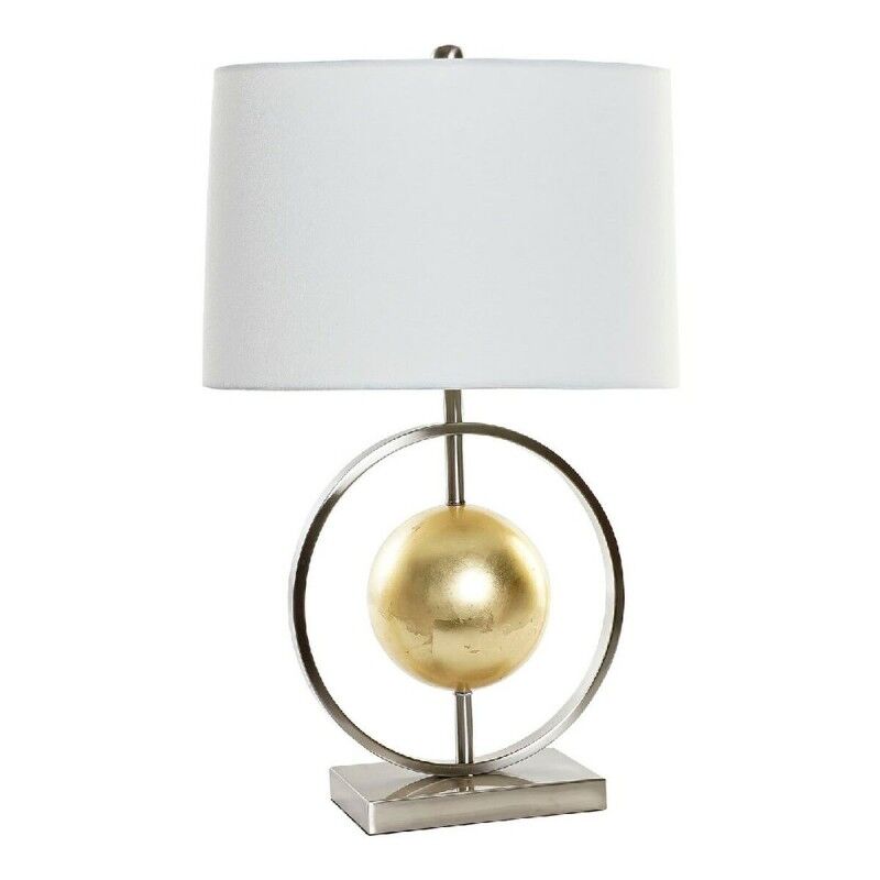 Lampada da tavolo DKD Home Decor 8424001806843 Bianco Dorato Argentato Metallo 60 W 220 V 40 x 22 x 64 cm Lampada da tavolo DKD Home Decor 8424001806843 Bianco Dorato Argentato Metallo 60 W 220 V 40 x 22 x 64 cm