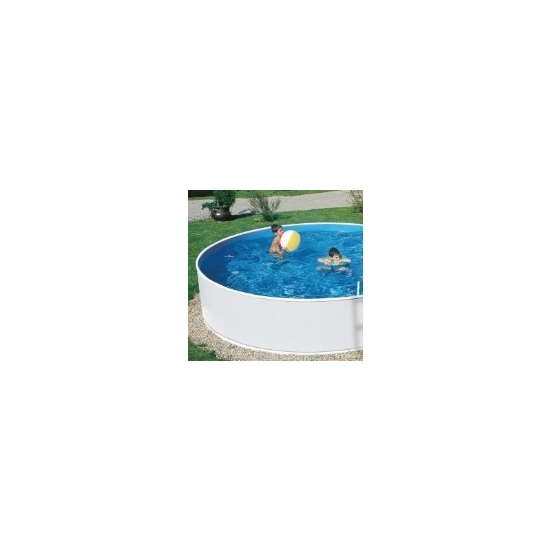 Azuro Ovaler Pool 5,5x3,7x1,2 freistehend oder unterirdisch weiß