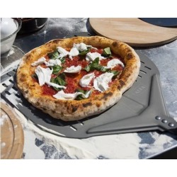 Base Alfa Cart para Moderno 1 Horno de Pizza con Ruedas Negro