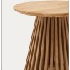 Mesa de apoio de madeira de teca natural Jet 50 cm VeryForma