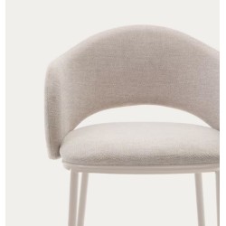 Set of 2 Aina VeryForma Beige and Metal High Stools