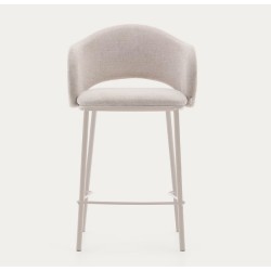 Set of 2 Aina VeryForma Beige and Metal High Stools