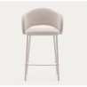 Set of 2 Aina VeryForma Beige and Metal High Stools