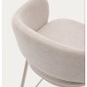Set of 2 Aina VeryForma Beige and Metal High Stools