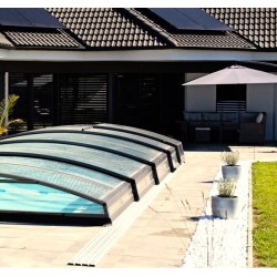 Abri de Piscine mi-haut télescopique Imperial 4.3X5 Abrilios