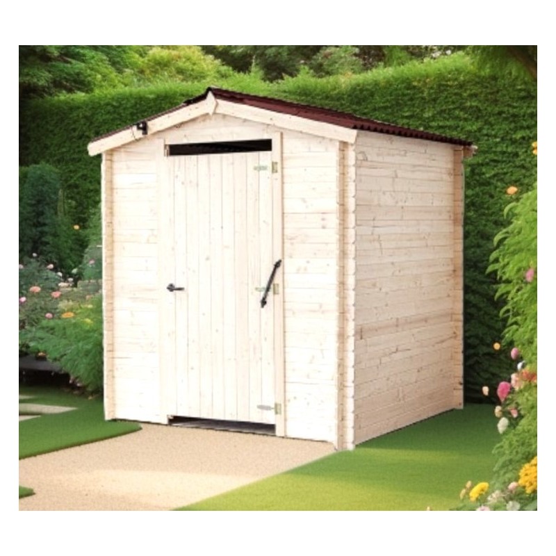 Abri toilette sèche en bois Alpina 2.10x2.21 Habrita 4.64m2