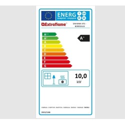 Poêle à granulés La Nordica Extraflame Dahiana VFS 10 kW ventilé Rouge bordeaux