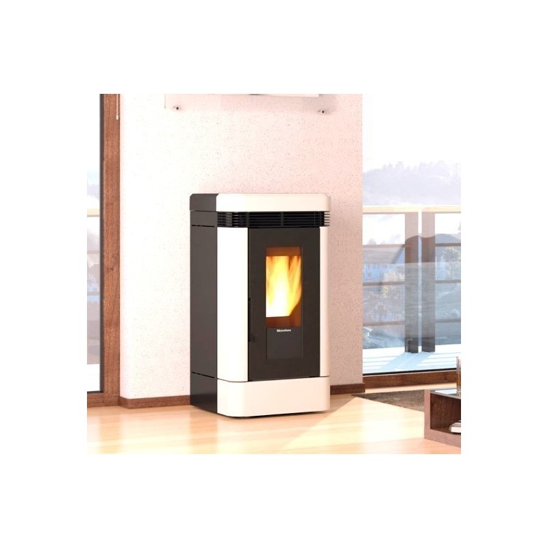 La Nordica Extraflame Lucia 12 kW Ventilated Pellet Stove Taupe