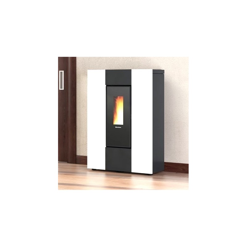 Poêle à granulés La Nordica Extraflame Marilena Plus AD 8kW étroit Blanc