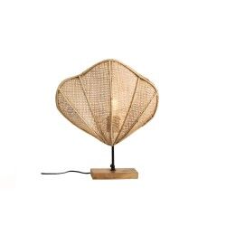 Lâmpada de mesa Romimex Natural Rotim 30 x 30 x 15 cm