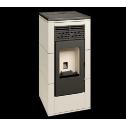 Ferlux Nerea 8 kW Pellet Stove Pearl White