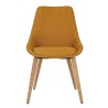 Set of 2 Dining Chairs Ari Ochre Fabric Dark Oak Base VeryForma